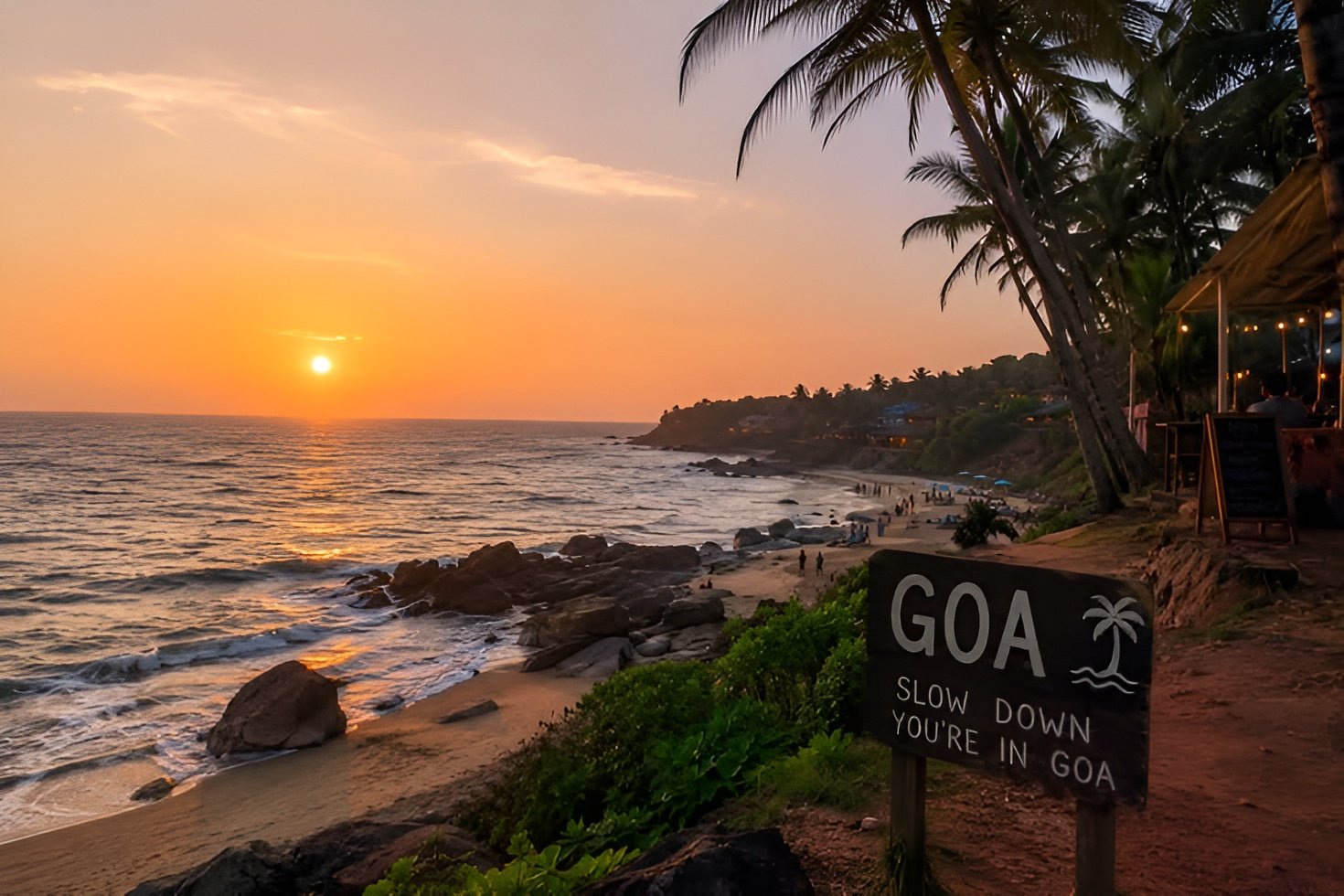Goa beach sunset