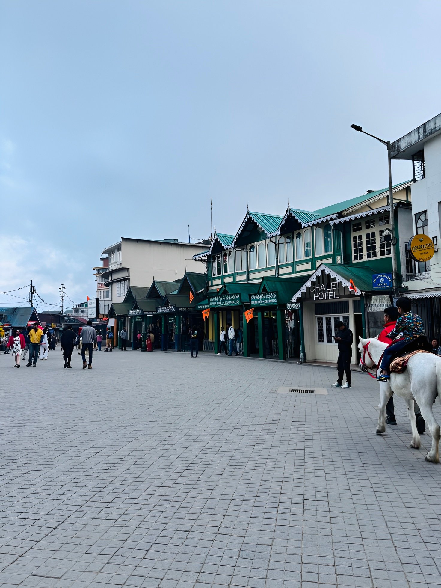 Mall road Darjeeling